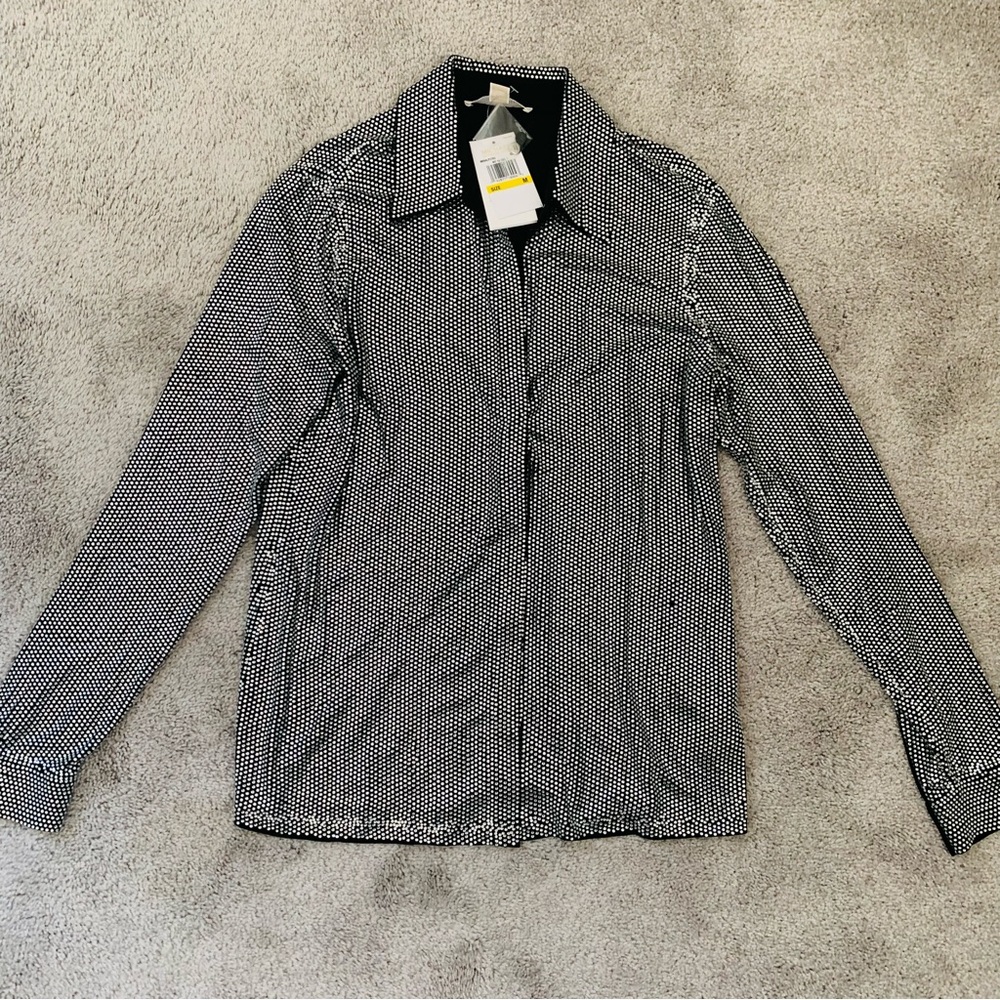 NWT MICHAEL KORS RHINESTONE EMBELLISHED TOP
